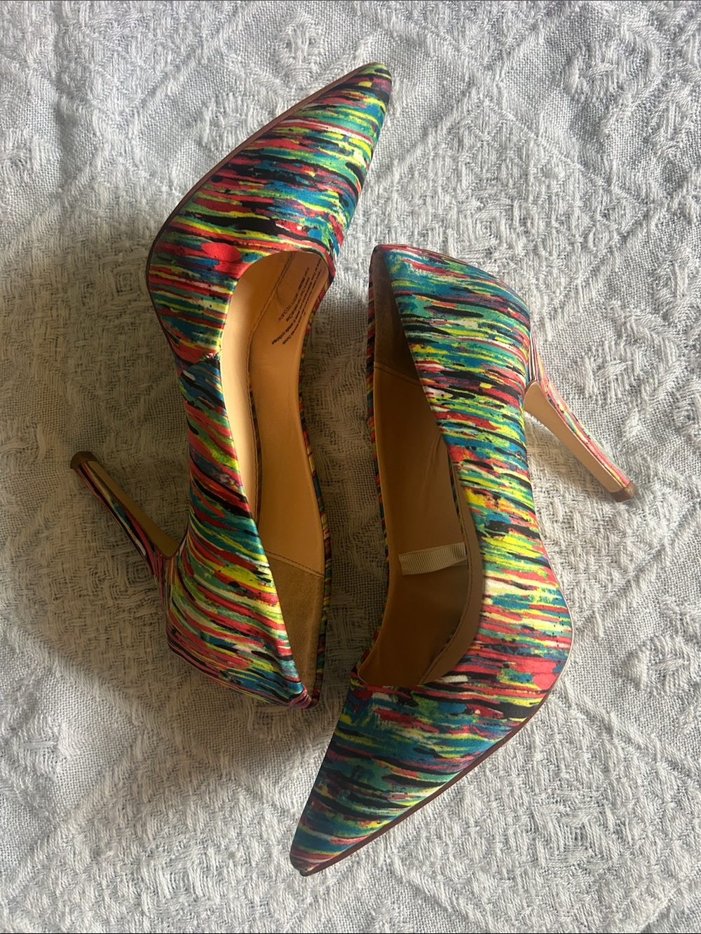 Prabal Gurung for Target Multicolor Striped Pointed-Toe Stilettos